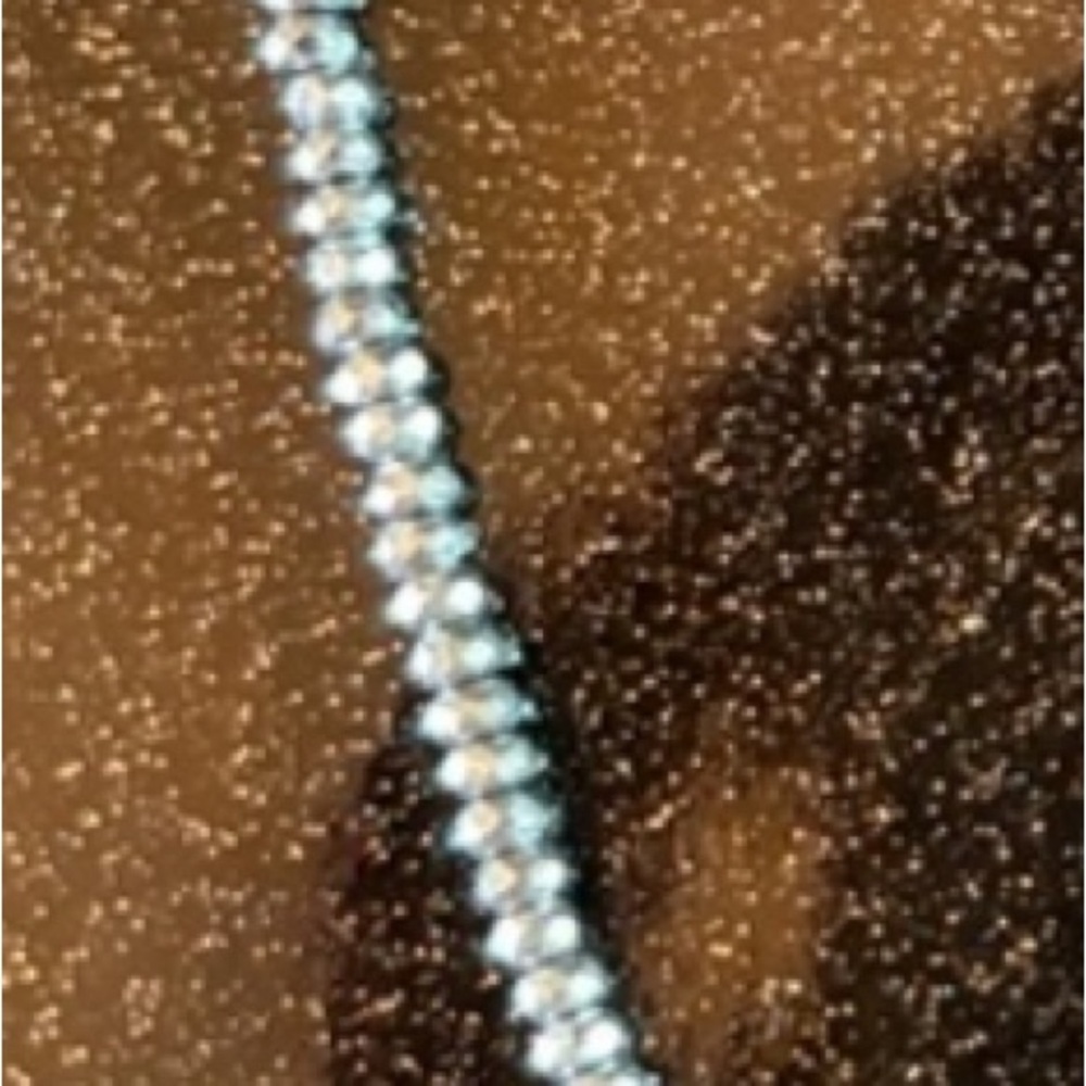 ♥️💖 WORN ONCE Sparkly Sterling Silver Hematite Faceted Beads Choker Necklace